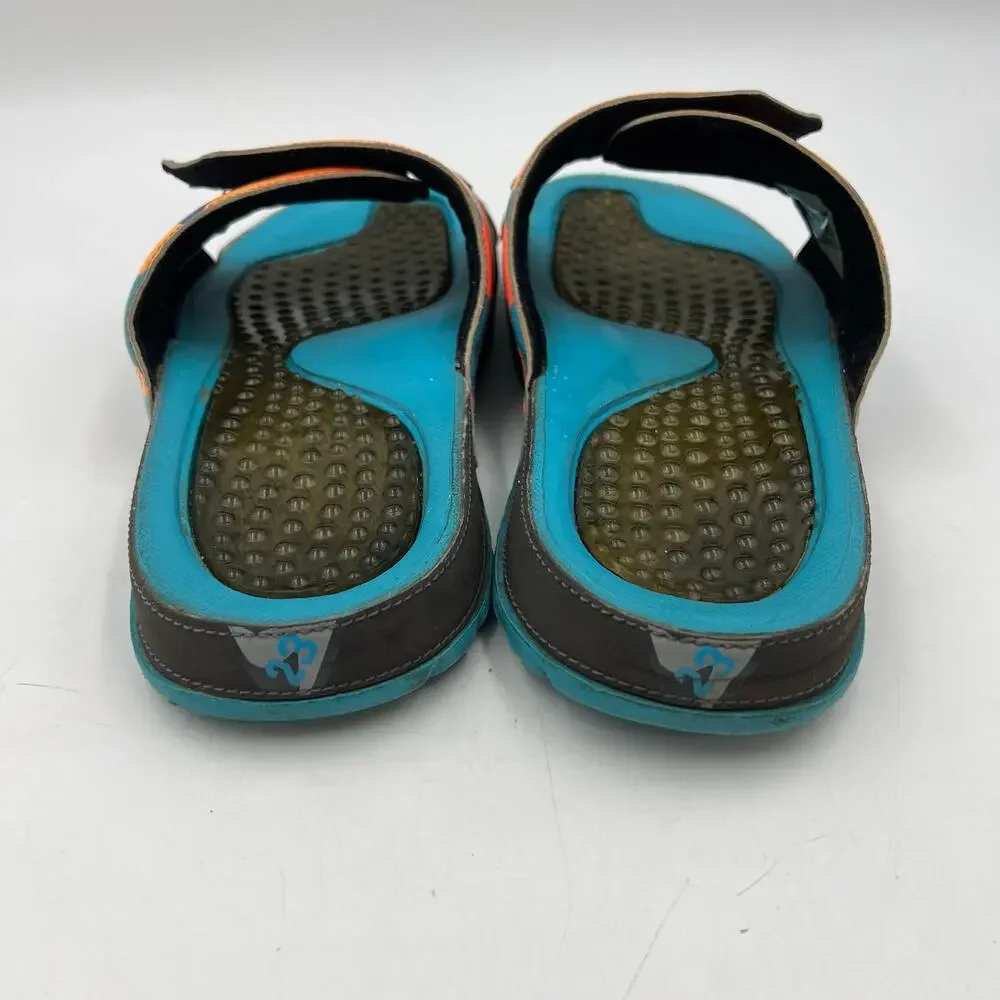 Air Jordan Hydro 7 Retro Slide Sandals Dark Grey Blue Turquoise